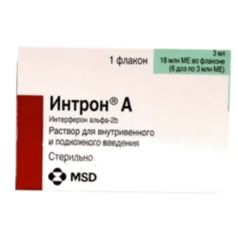 Интрон-А (Intron A) р-р для ин. 18млн. МЕ 6 доз